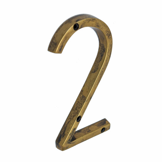 Brass bee Premium House Numbers in Heritage Finish 0-9 - 5 Inch - Brass bee