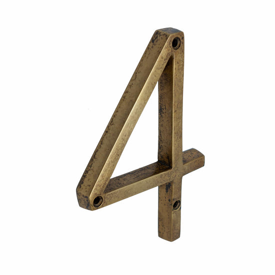 Brass bee Premium House Numbers in Heritage Finish 0-9 - 5 Inch - Brass bee