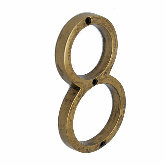 Brass bee Premium House Numbers in Heritage Finish 0-9 - 5 Inch - Brass bee