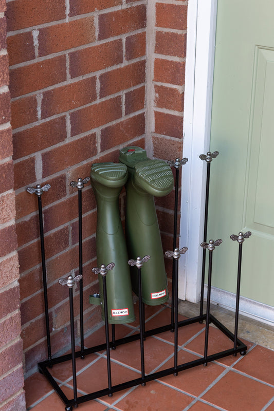 Brass bee Welly Boot Rack - Brass bee